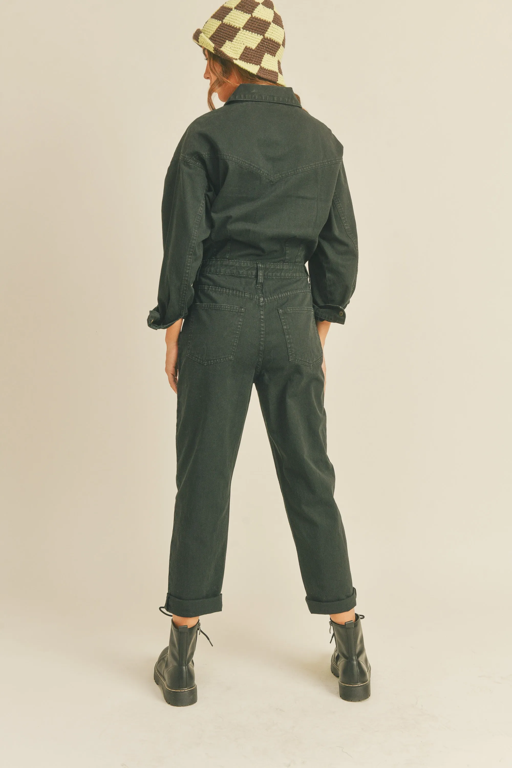 Black Sun Utility Jumpsuit