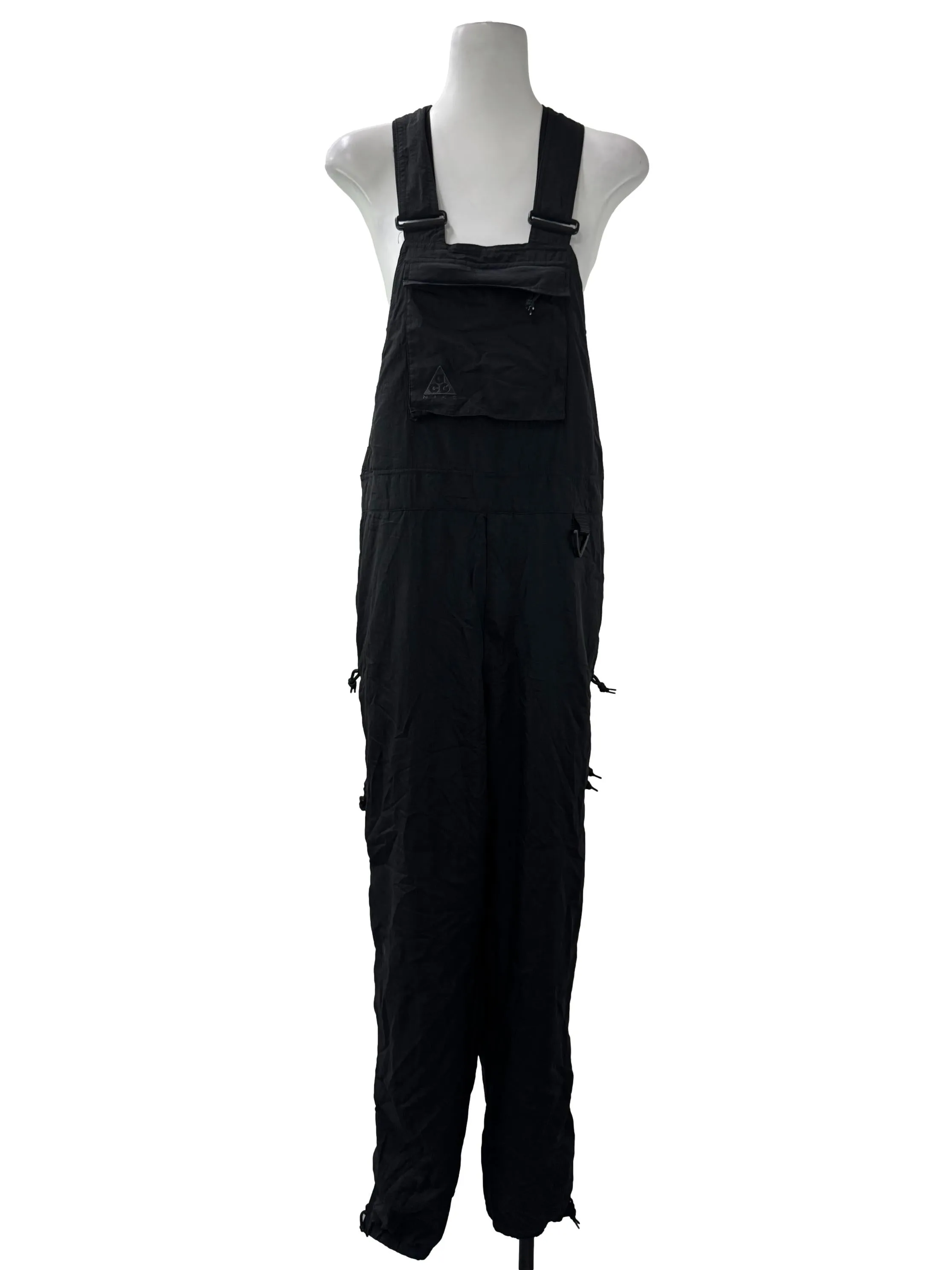 Black Utility Overalls