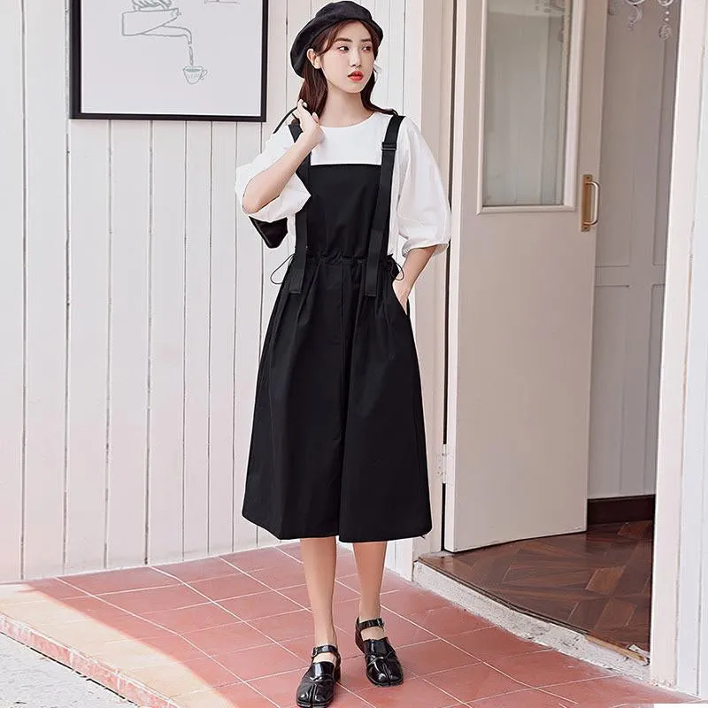Black/khaki Strap Dress UB2669