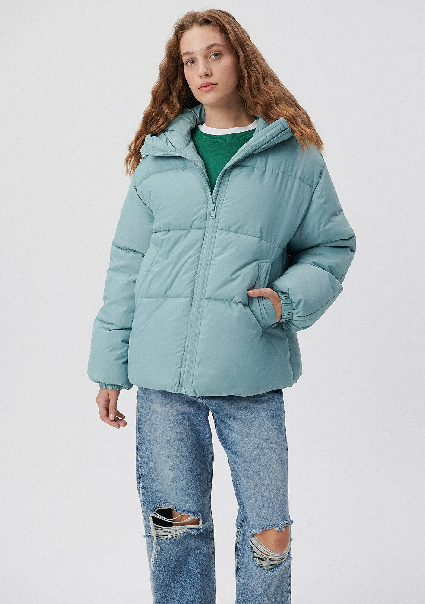 Blue Puffer Jacket