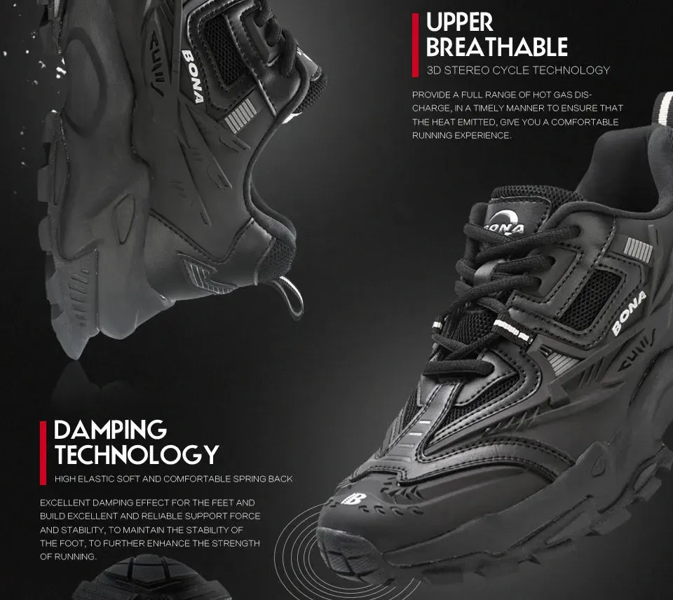 BONA 2023 Anti-Slip Lightweight Running Sneakers