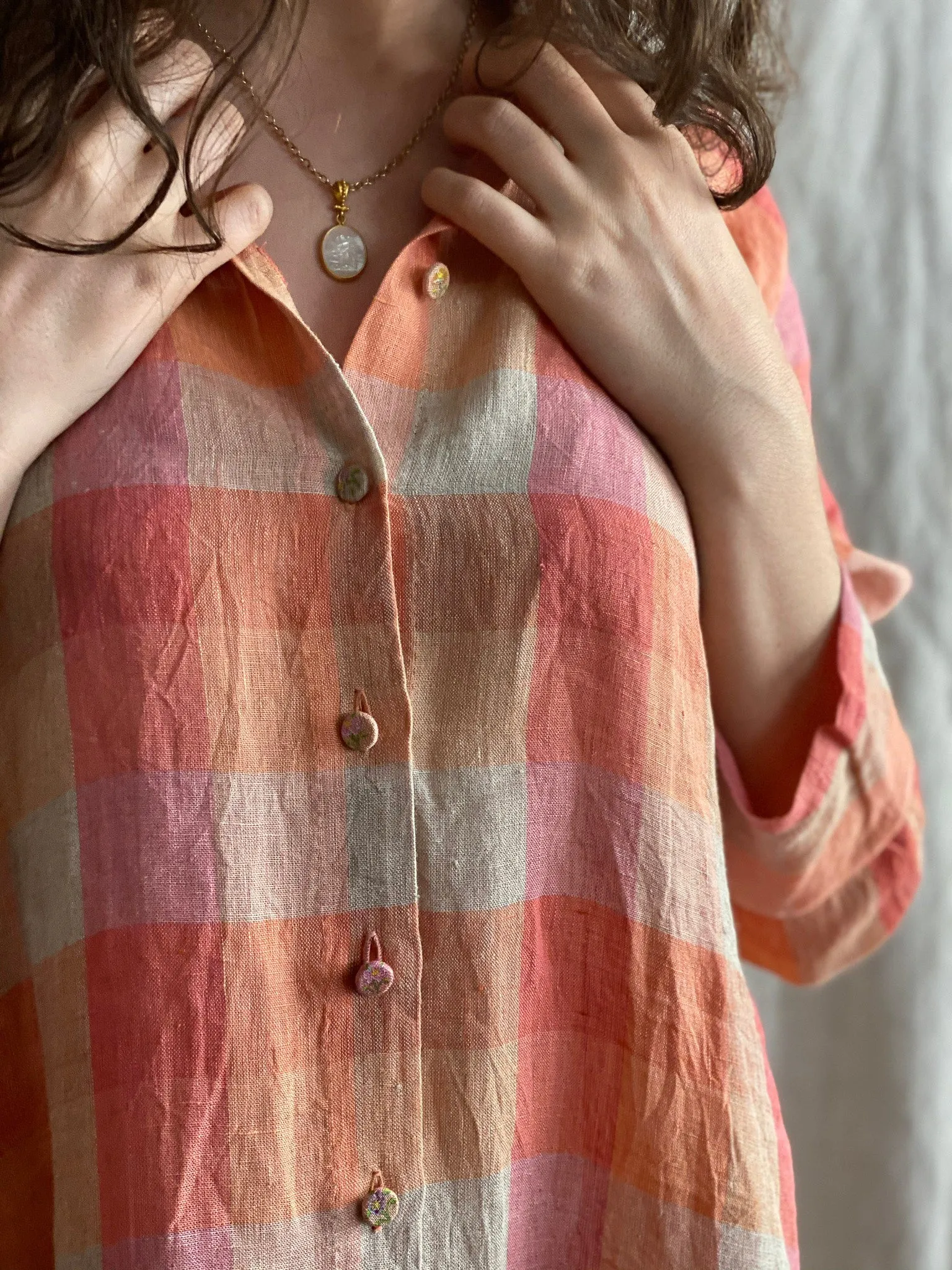 Bougainvillea Shirt Dress