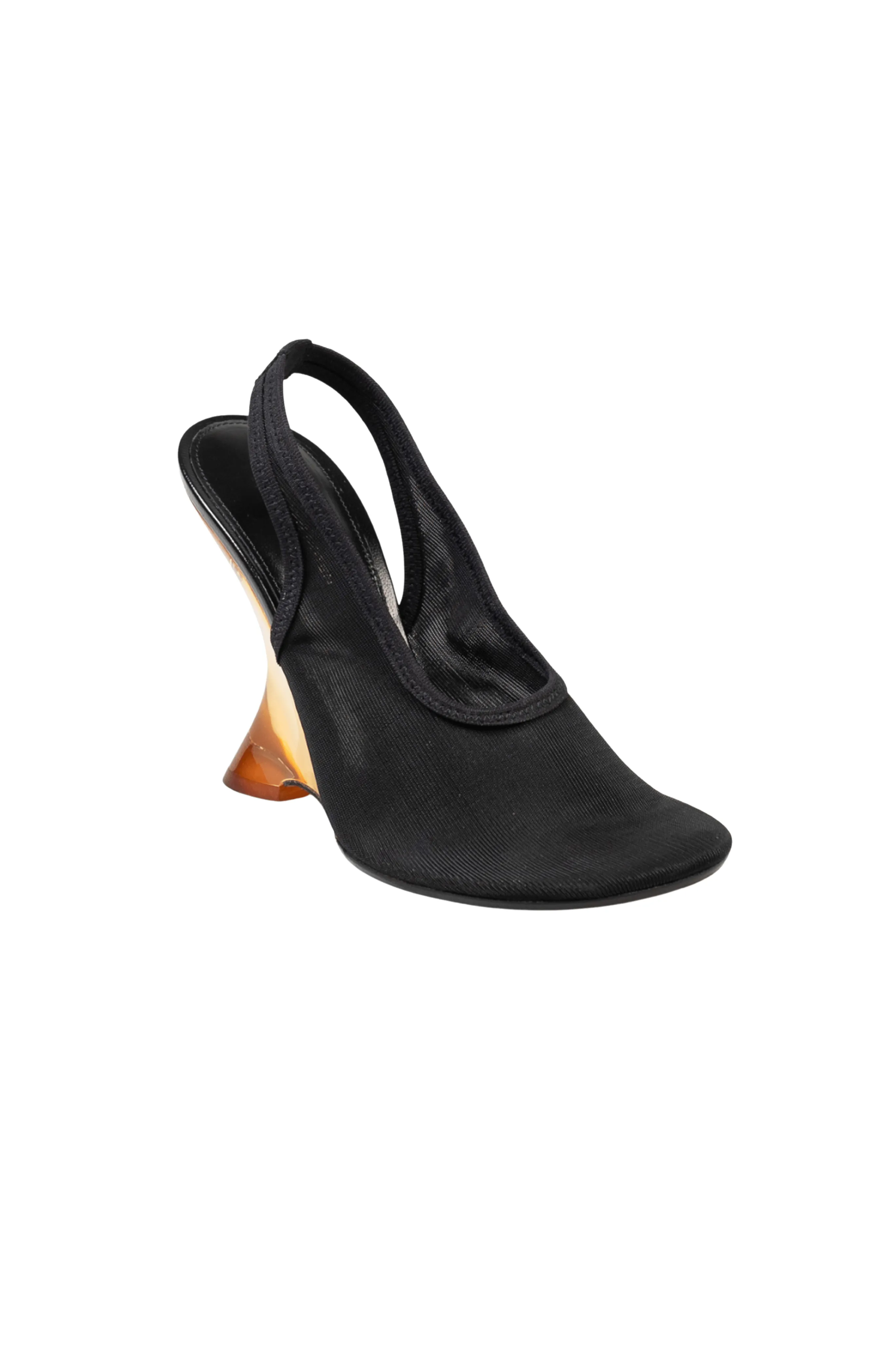 Bulle Black Slingback Pumps
