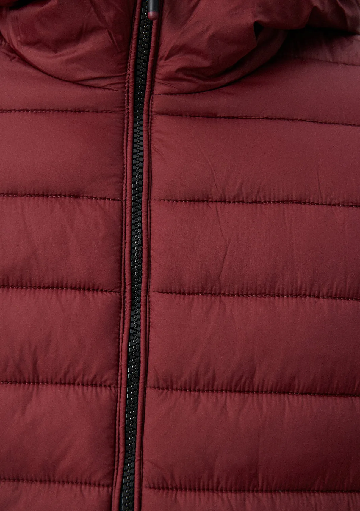 Burgundy Puffer Jacket