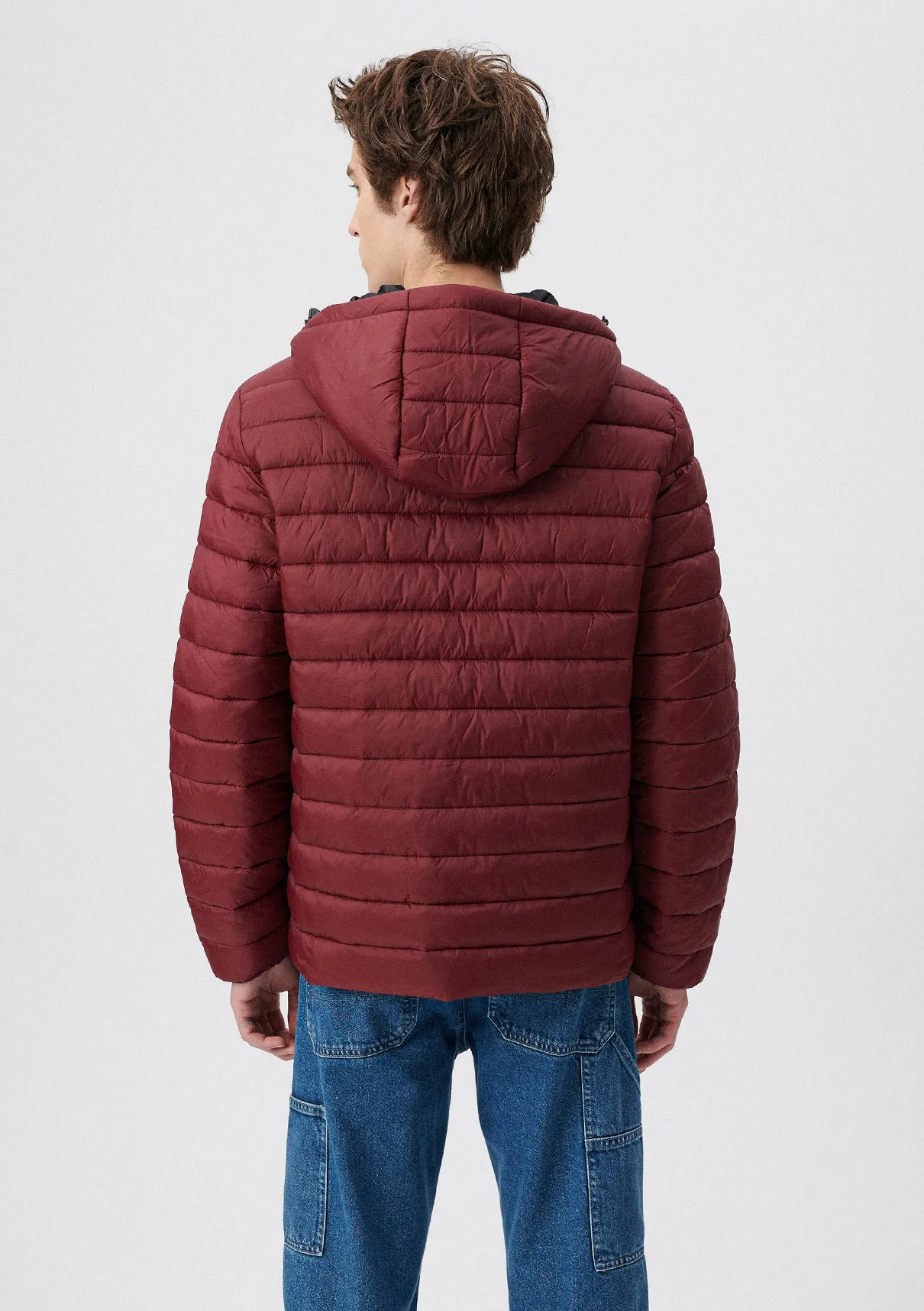 Burgundy Puffer Jacket