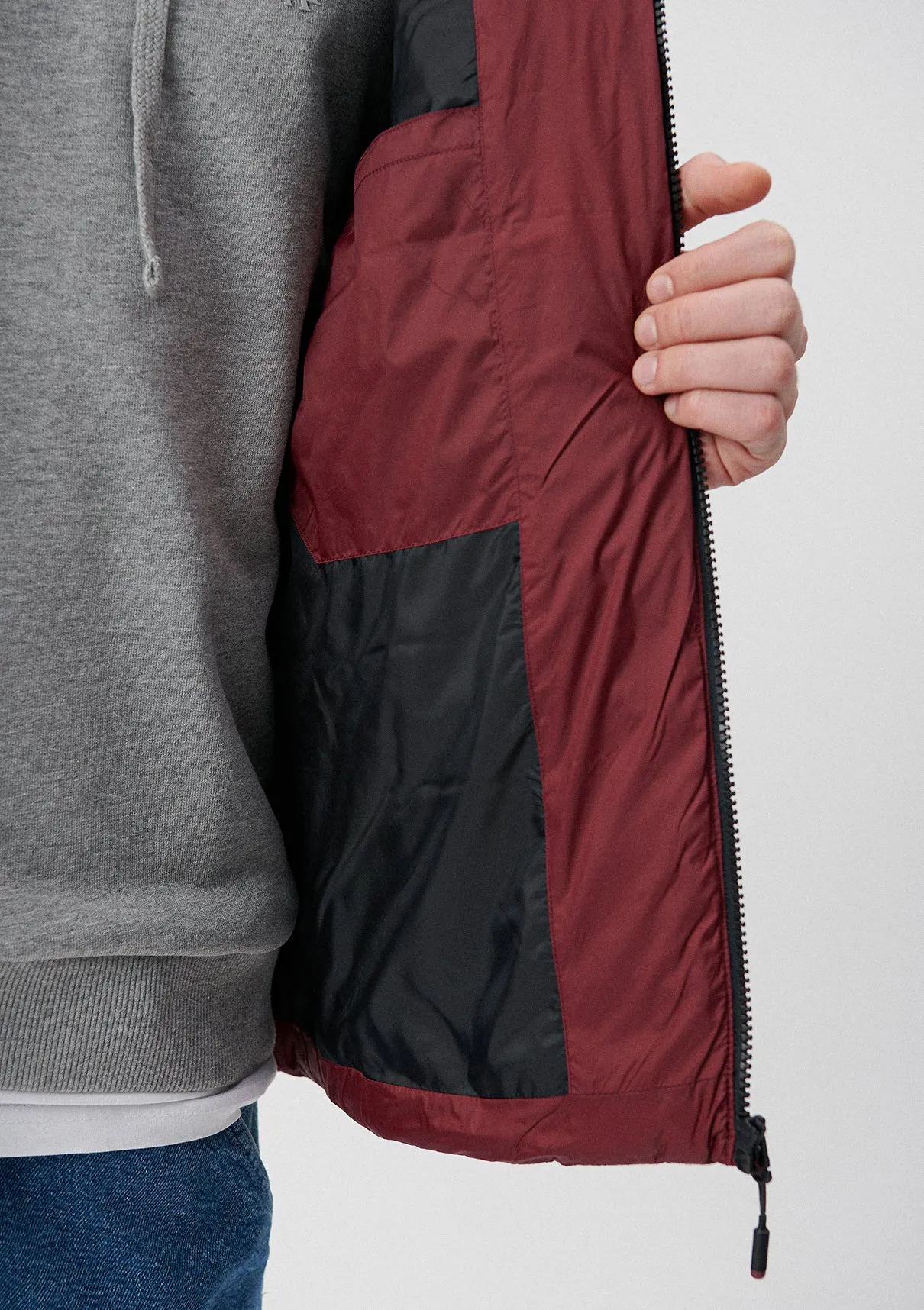Burgundy Puffer Jacket