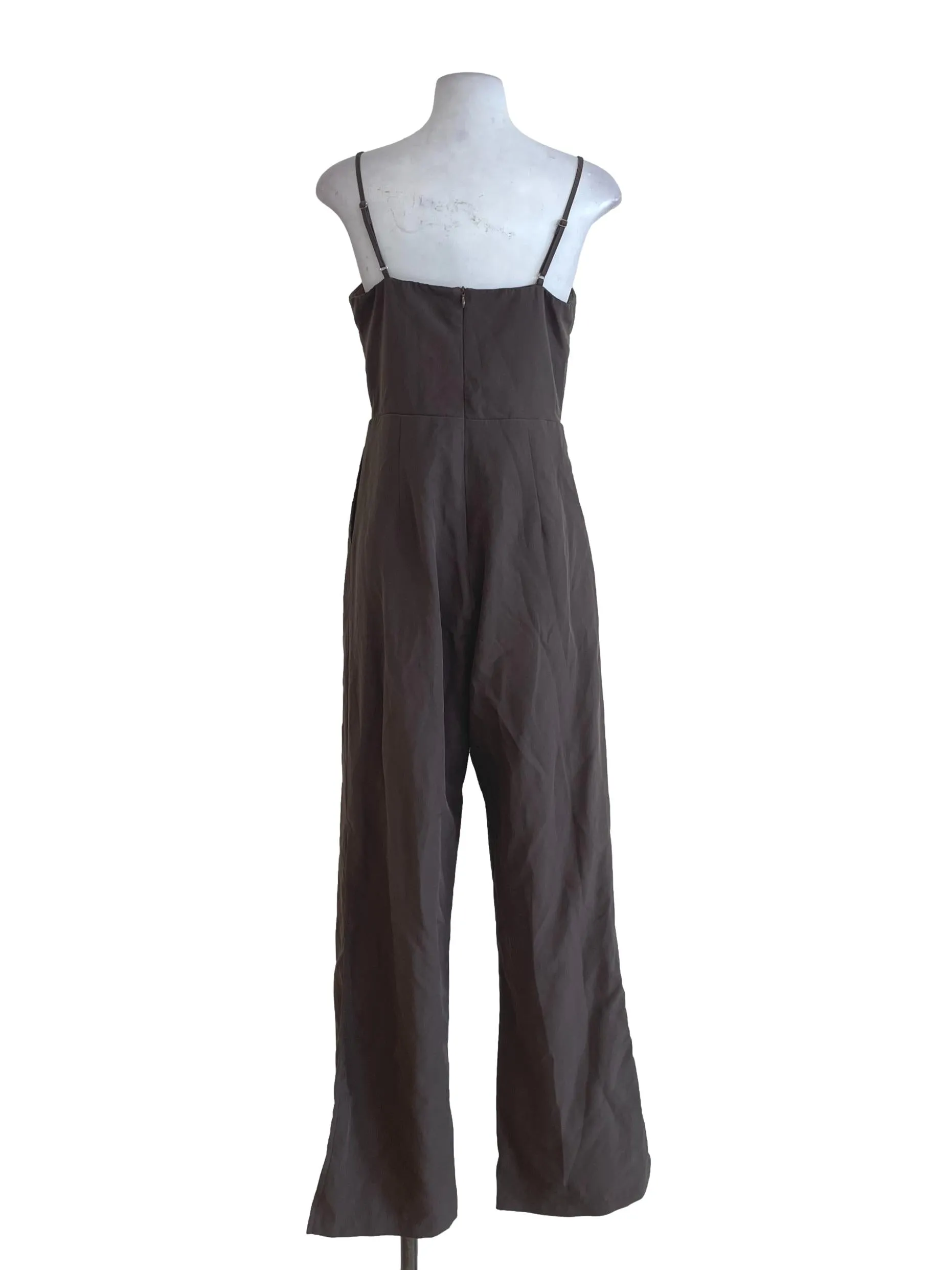 Carob Plain Jumpsuit