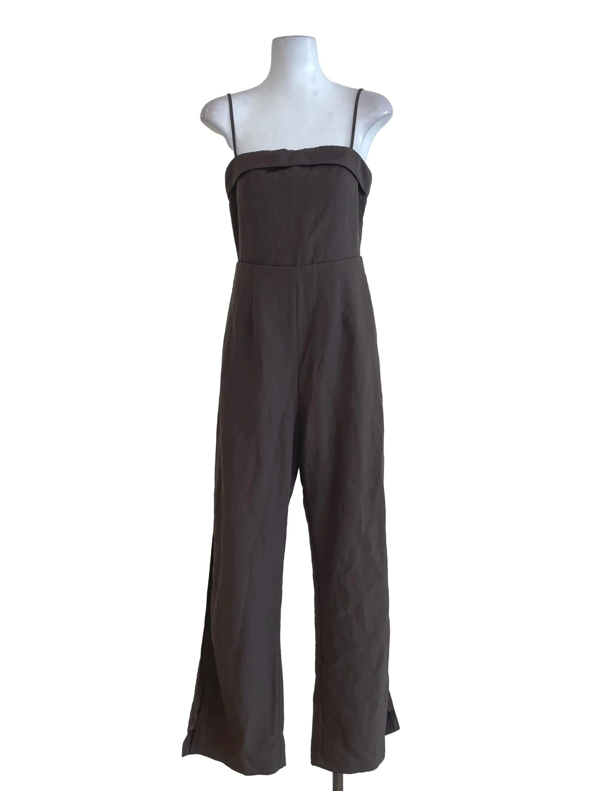 Carob Plain Jumpsuit