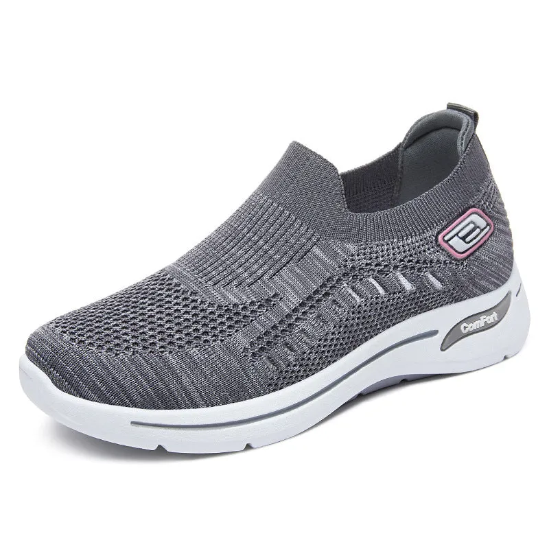 Casual and Lightweight Knitted Slip-On Sneakers for Everyday Use
