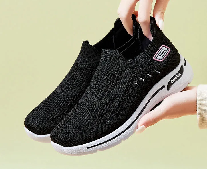 Casual and Lightweight Knitted Slip-On Sneakers for Everyday Use