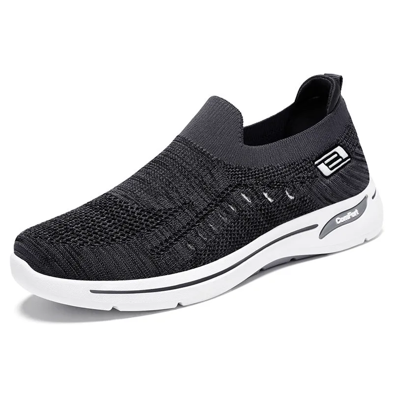 Casual and Lightweight Knitted Slip-On Sneakers for Everyday Use