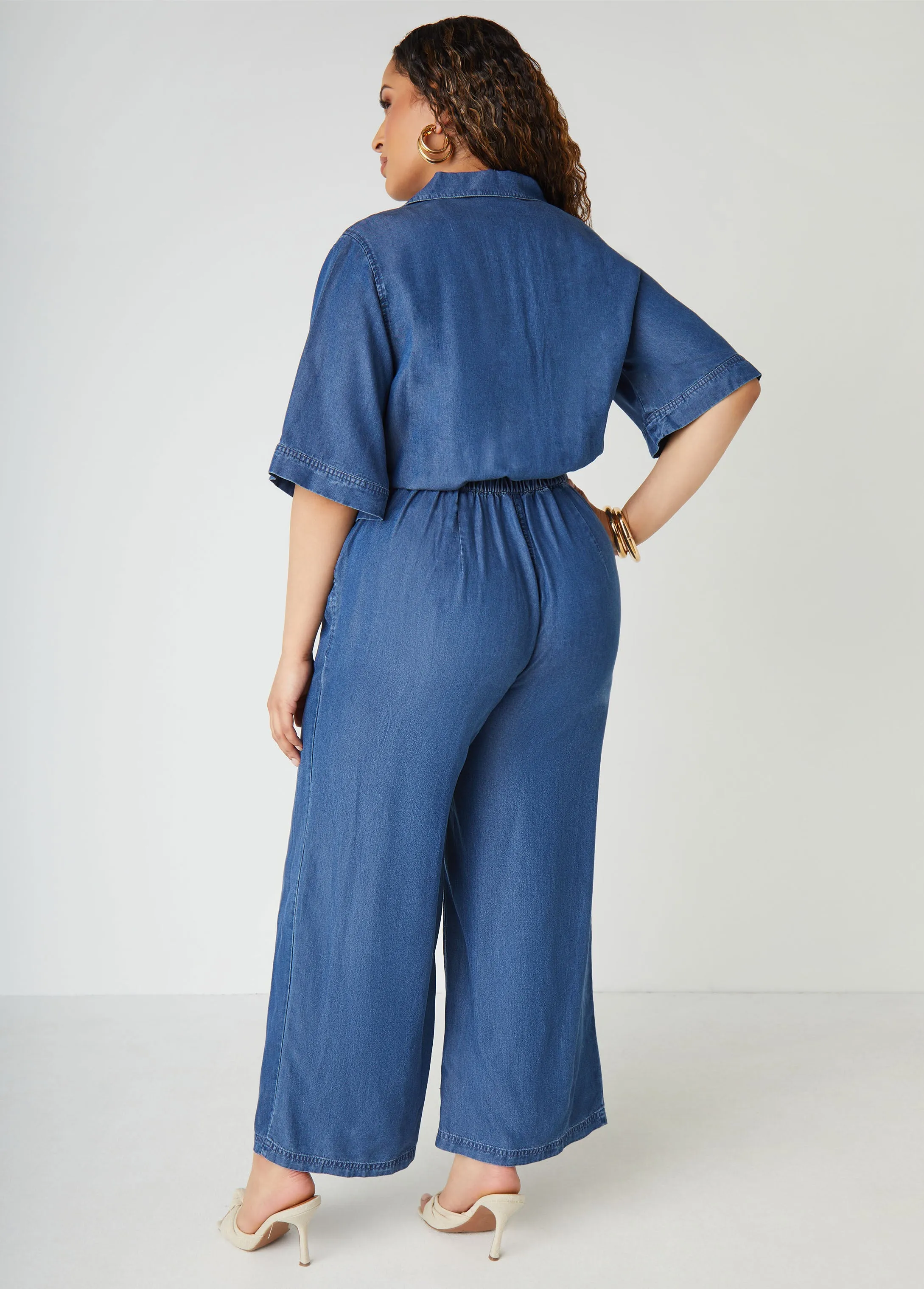 Chambray Utility Jumpsuit