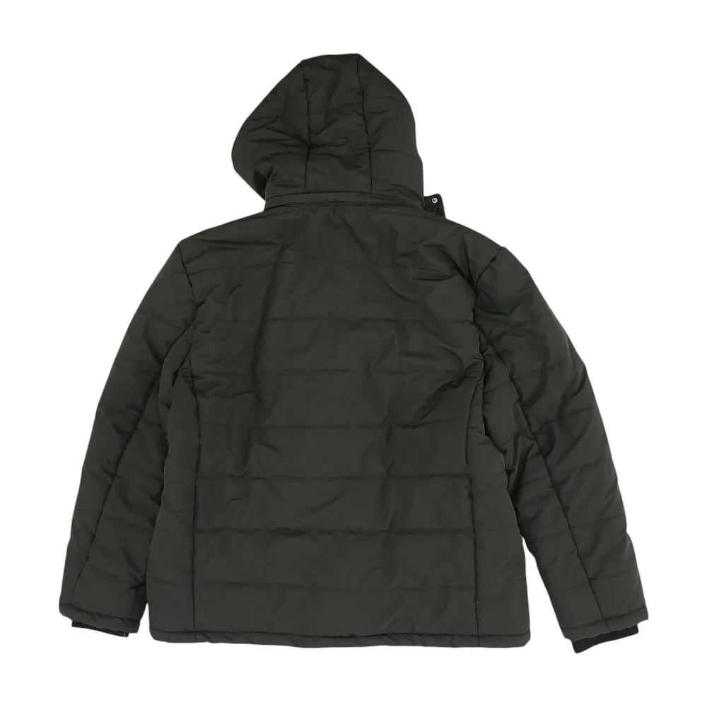 Charcoal Solid Puffer Coat