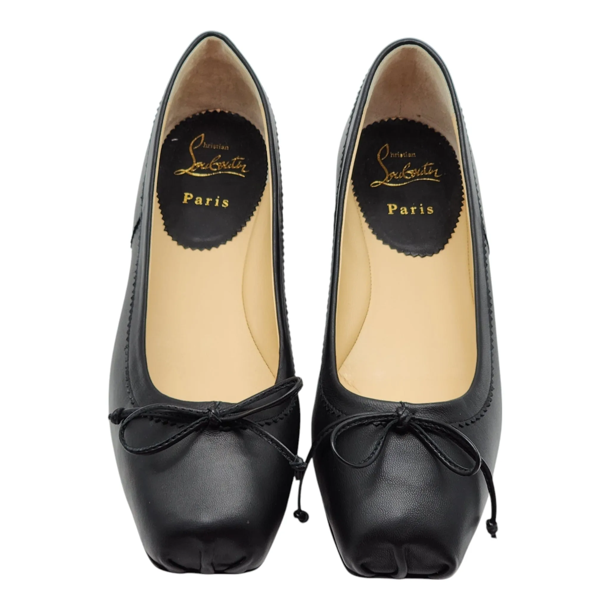 Christian Louboutin Mamadrague Ballet Flats - Leather - Black 34.5
