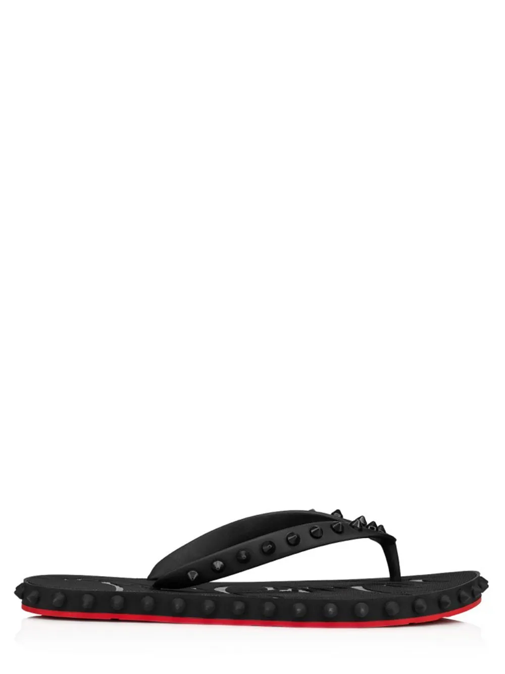 Christian Louboutin Super Loubi Flip Donna Flat in Black | In-Store Only