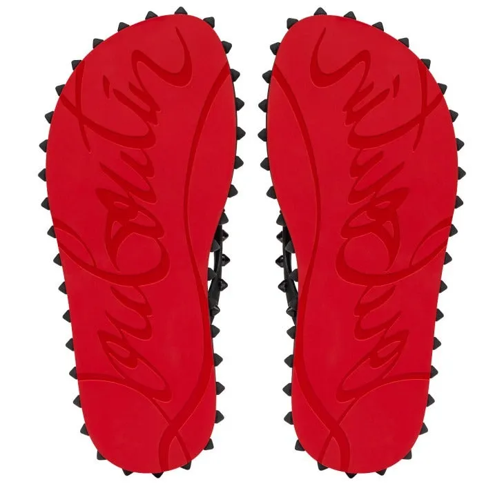 Christian Louboutin Super Loubi Flip Donna Flat in Black | In-Store Only