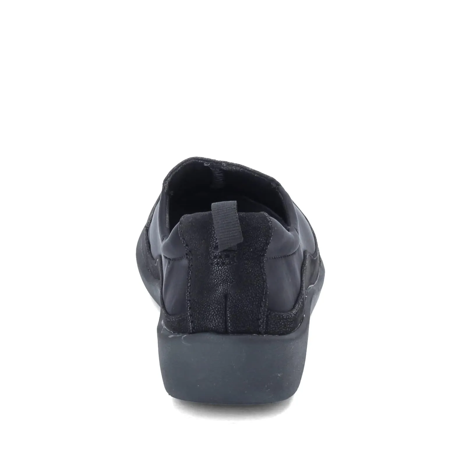 Clarks Women's CloudSteppers Sillian Paz Slip-On Loafer, Black Synthetic Nubuck, 7 M US