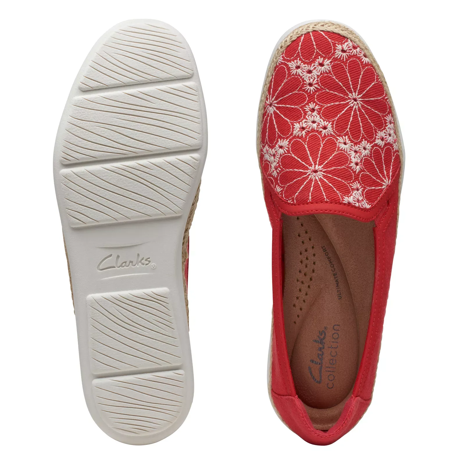 Clarks Women's Elaina Harbor Cherry Red 26171186