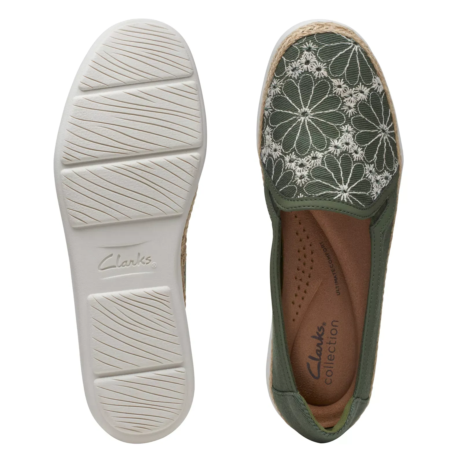 Clarks Women's Elaina Harbor Pine Green 26171184