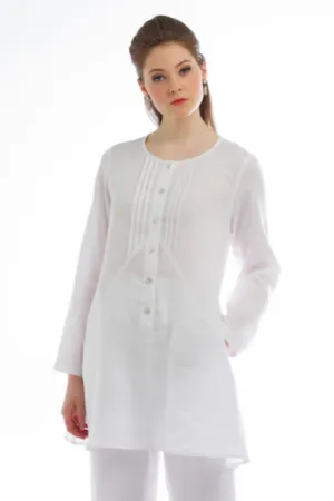 Classic Linen Long Sleeve Tunic