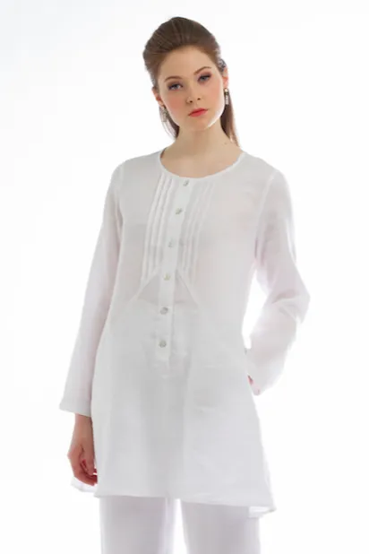 Classic Linen Long Sleeve Tunic