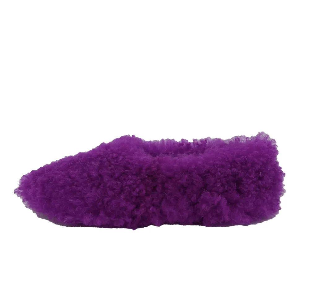 Céline - New w/o Tags - Phoebe Philo Shearling Loafer Flats - Fuchsia - 37- US 7