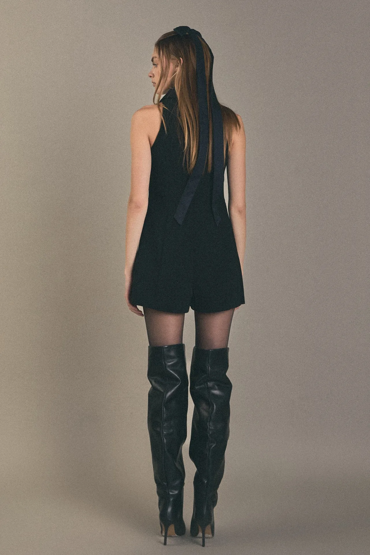 Collar Romper (Black)