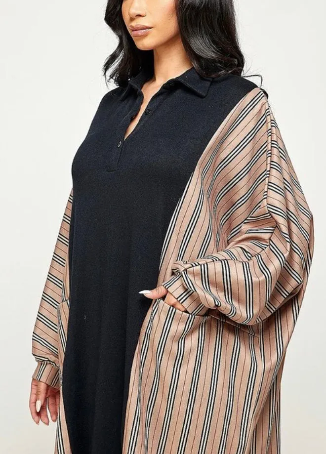 Color Block Oversized Dress