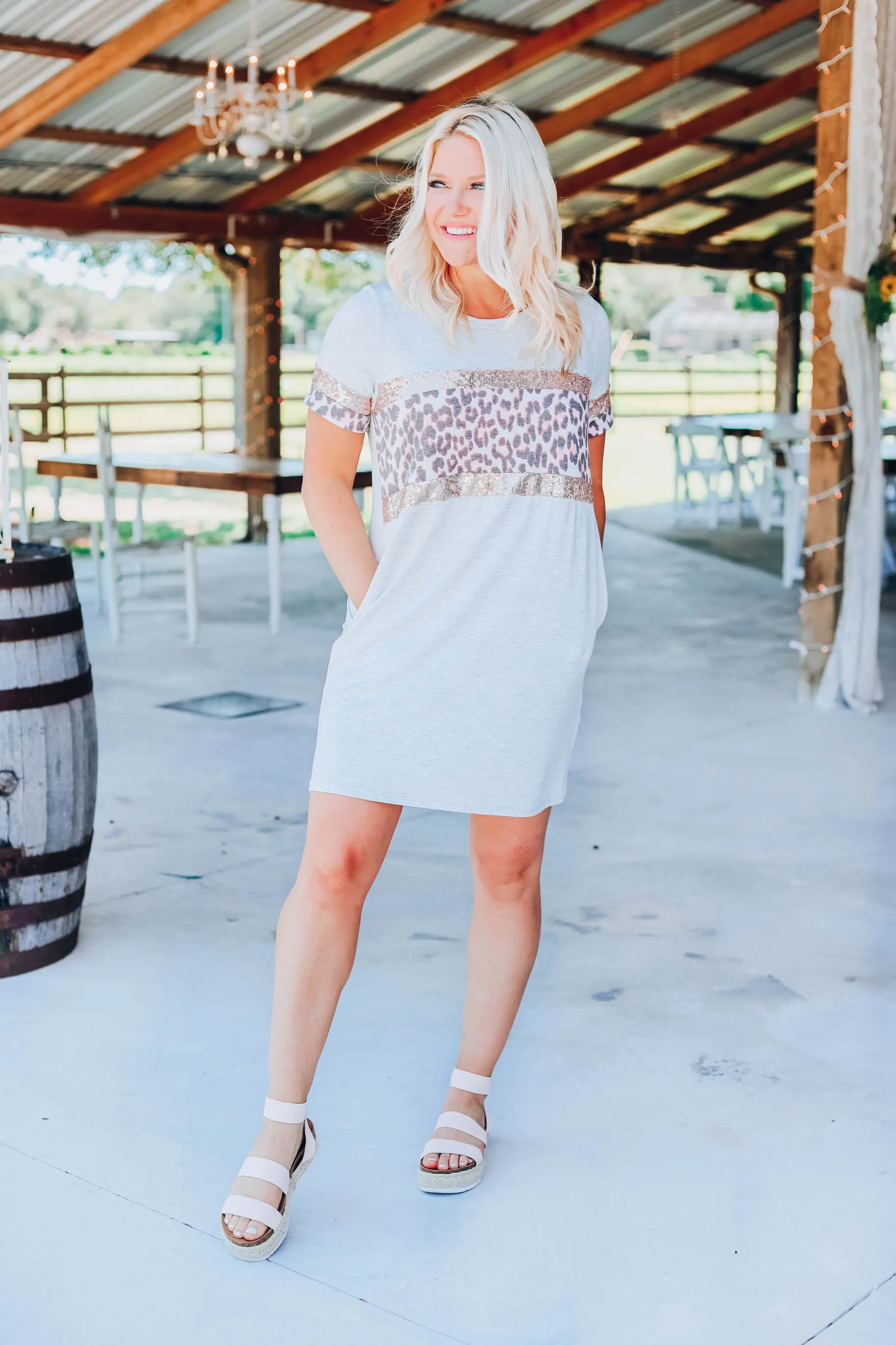 Color Block T-Shirt Dress