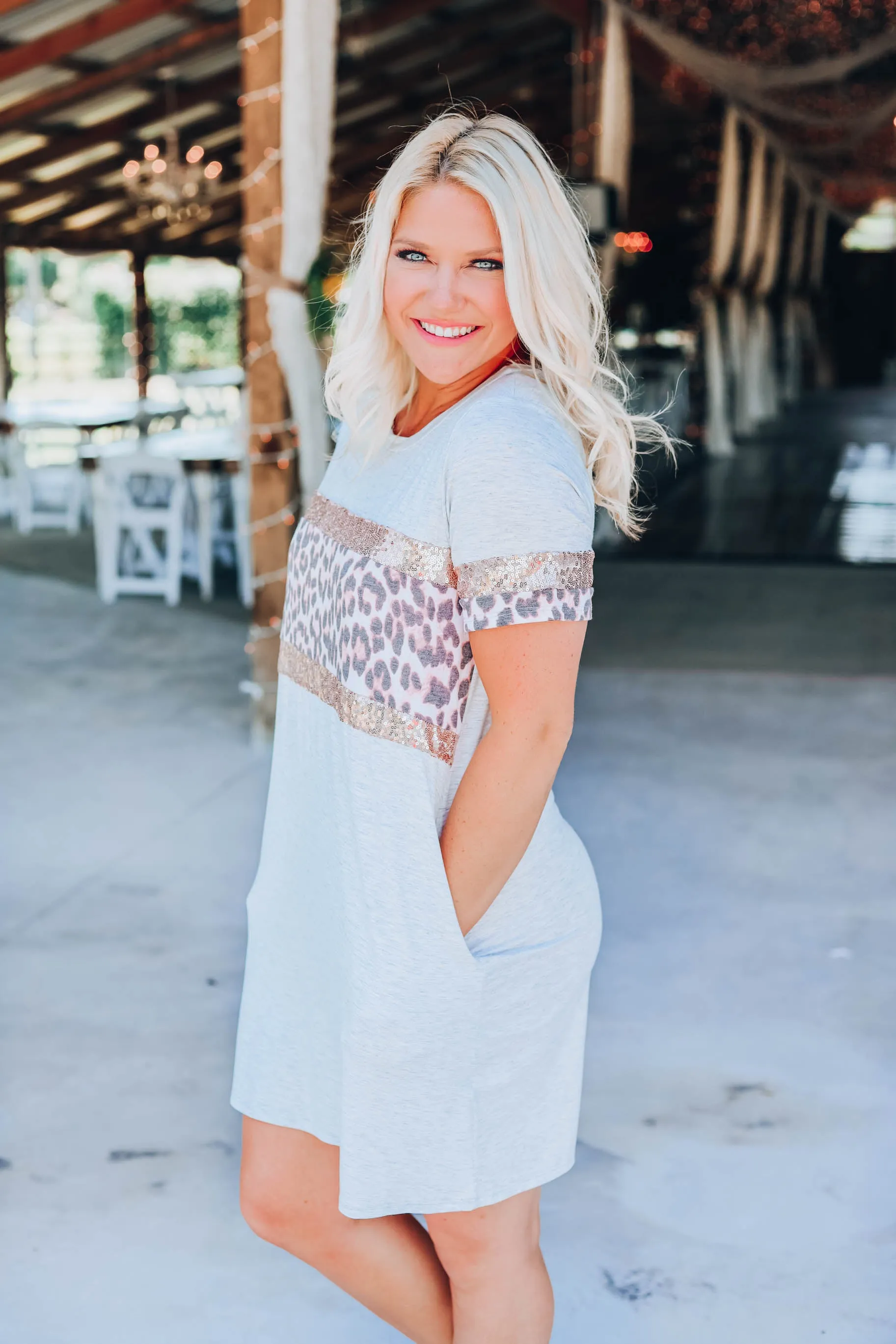 Color Block T-Shirt Dress