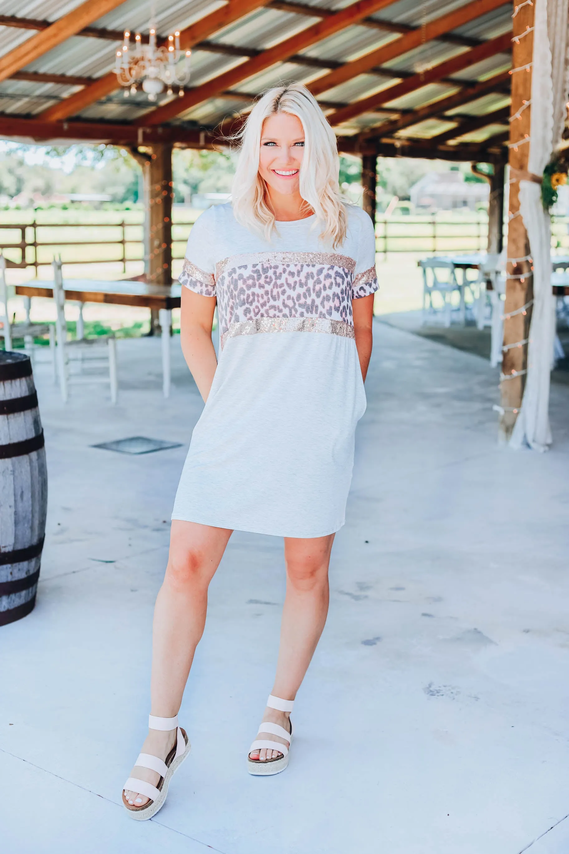 Color Block T-Shirt Dress
