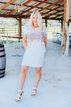 Color Block T-Shirt Dress