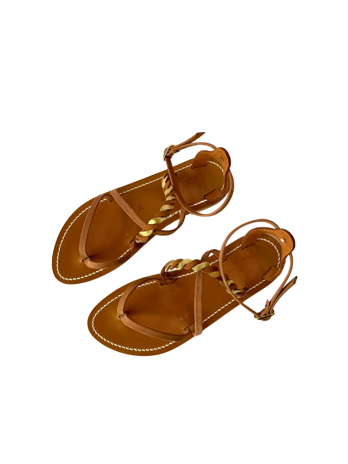 Combo Strap Sandal in Combi Lame