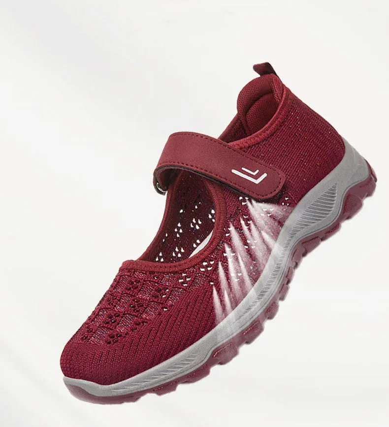 Comfortable Casual Retro Slip-On Sneakers with Knitted Design