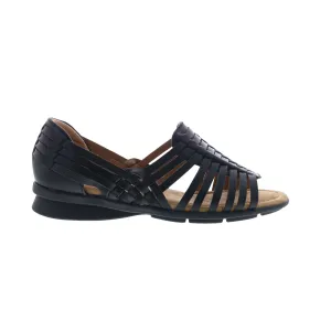 Comfortiva Putnam CT0037001 Womens Black Wide Leather Loafer Flats Shoes