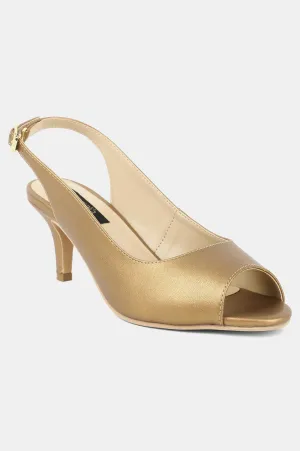Copper Round Toe Mettalic Stiletto - ZClara