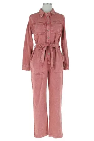 Cotton Twill Utility Jumpsuit
