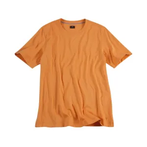 Crew Neck Tee Shirt - Orange