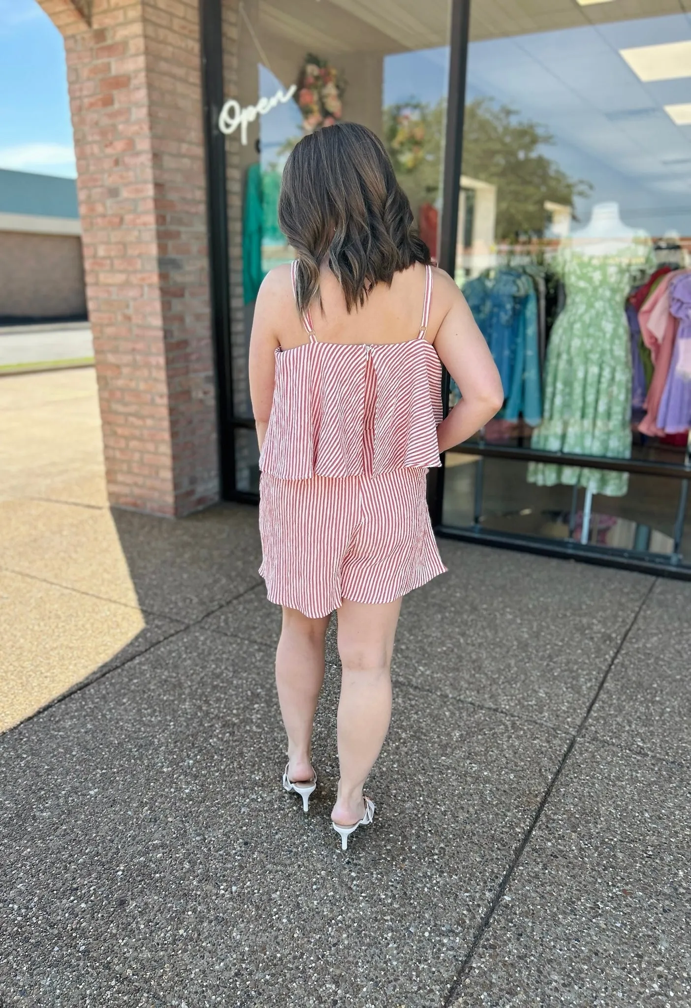 Crimson Coast Sleeveless Romper