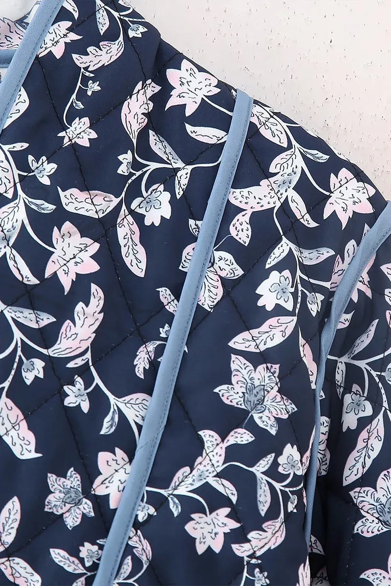 CS3380 Floral Quilted Jacket Outerwear