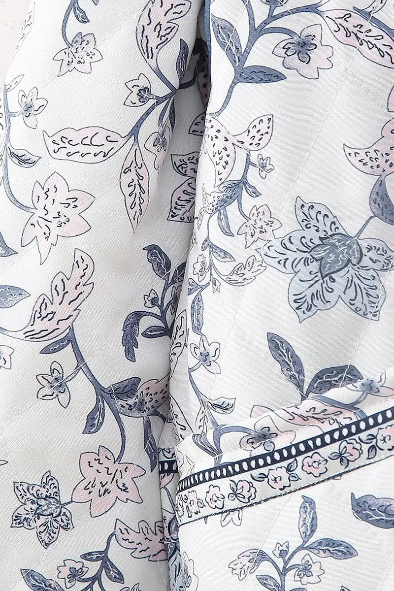 CS3380 Floral Quilted Jacket Outerwear