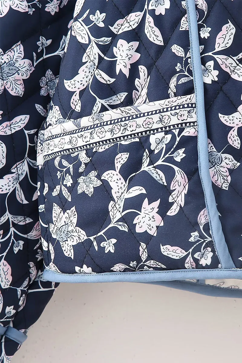 CS3380 Floral Quilted Jacket Outerwear