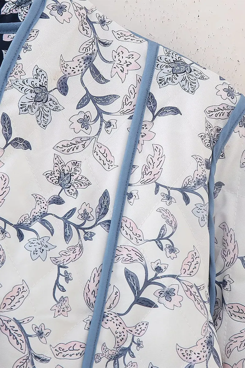 CS3380 Floral Quilted Jacket Outerwear