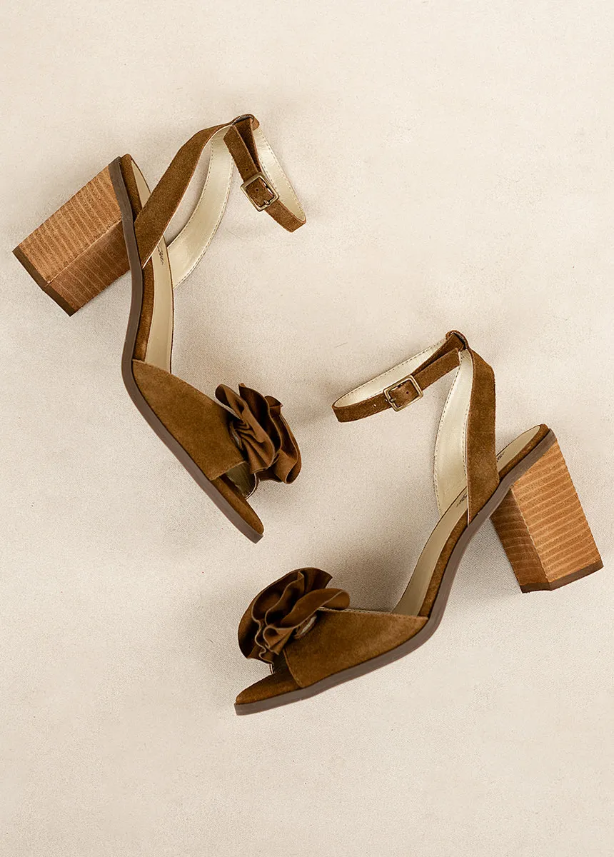 Dane Leather Heel in Nutmeg