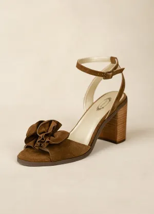 Dane Leather Heel in Nutmeg