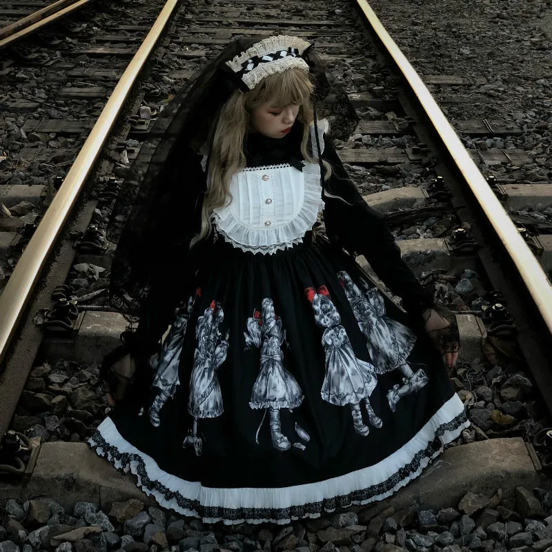 Dark Lolita dress shirt yc23777