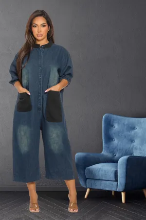 Davina Denim Jumper - Restocked