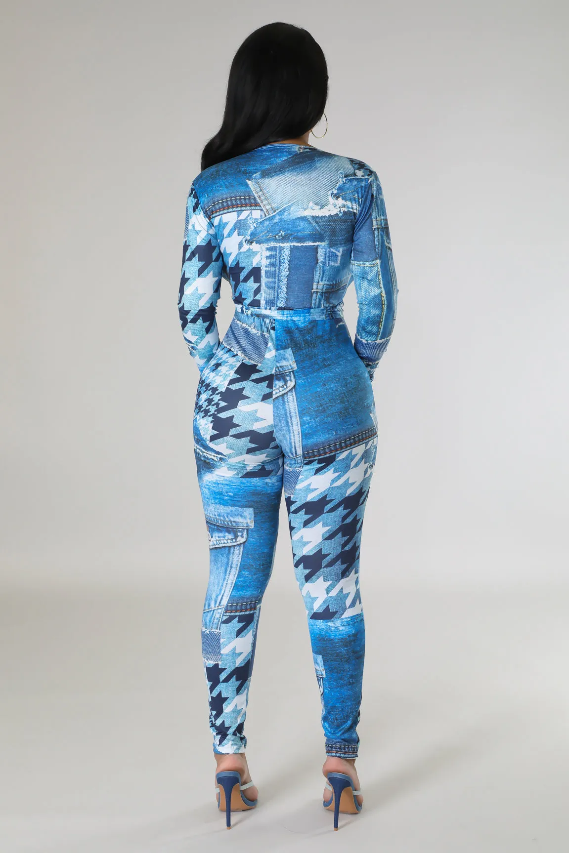 Dayza Denim Jumpsuit Plus