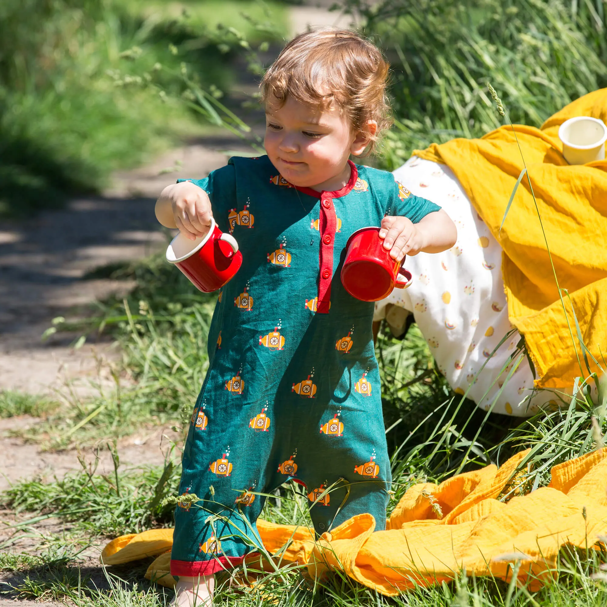 Deep Sea Explorers Organic Romper Playsuit