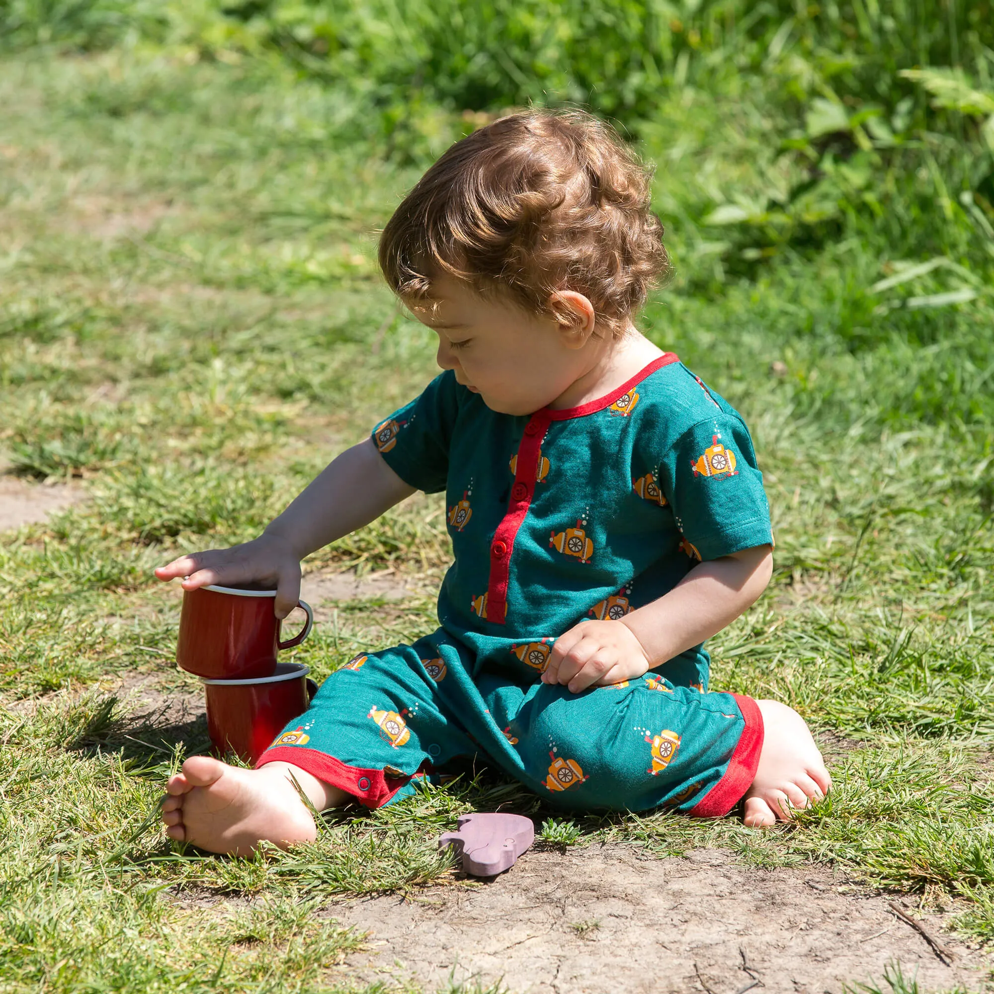 Deep Sea Explorers Organic Romper Playsuit